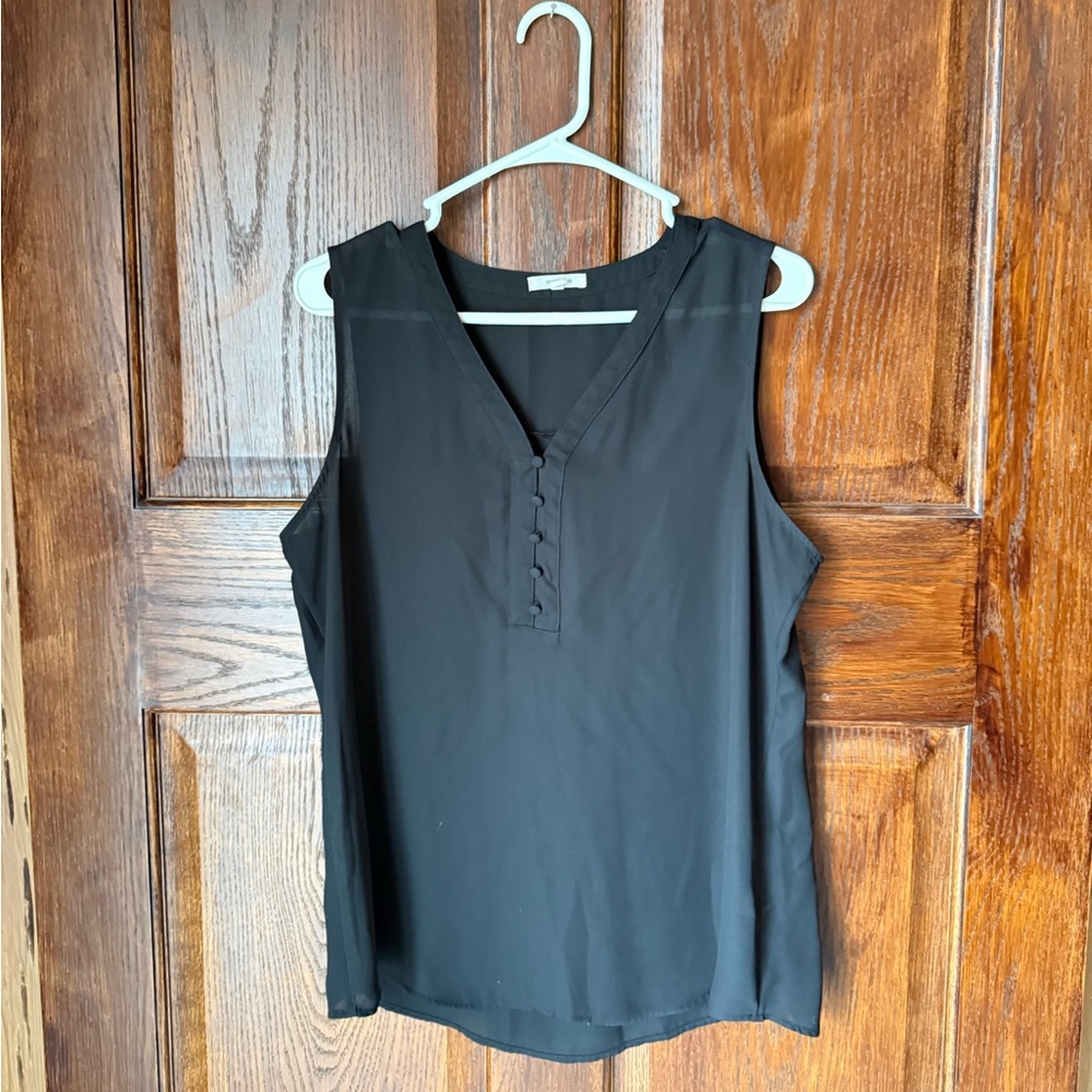 Maurices Black Sleeveless Blouse